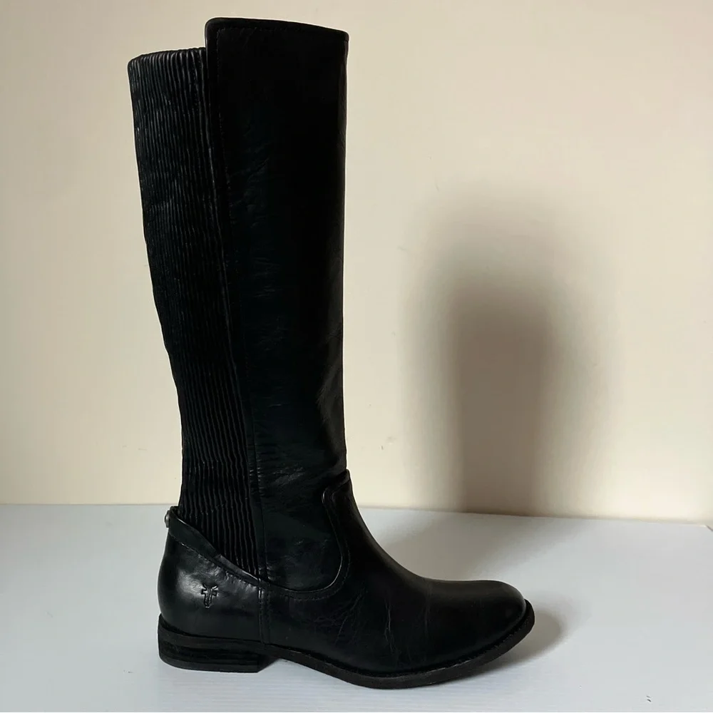 Frye black leather
